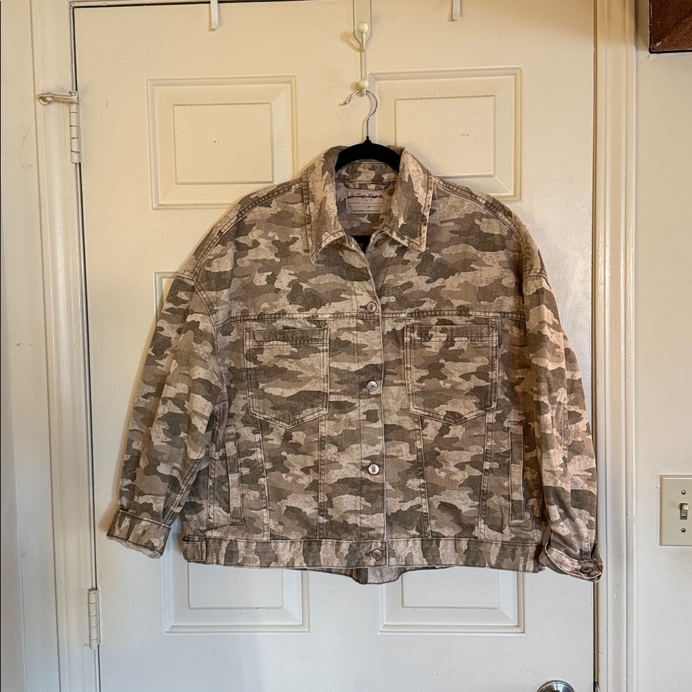 We The Free Opal Swing Printed Denim Jacket Free People - Picture 4 of 10